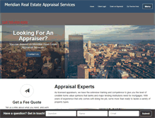 Tablet Screenshot of meridianrealestateappraisals.com